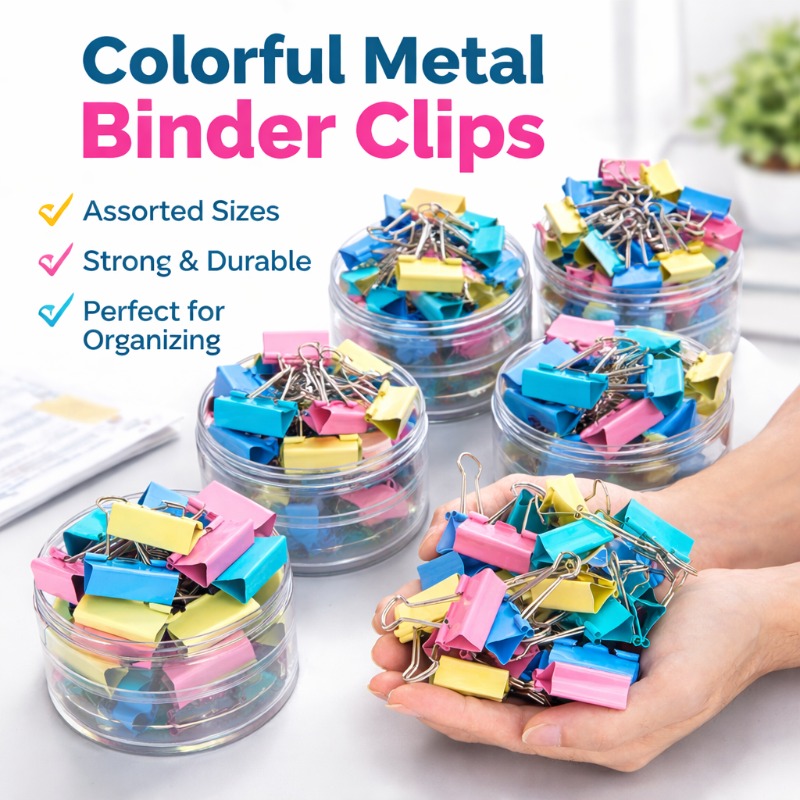 Is Stationery Office Supply - Clips de reliure en métal longs