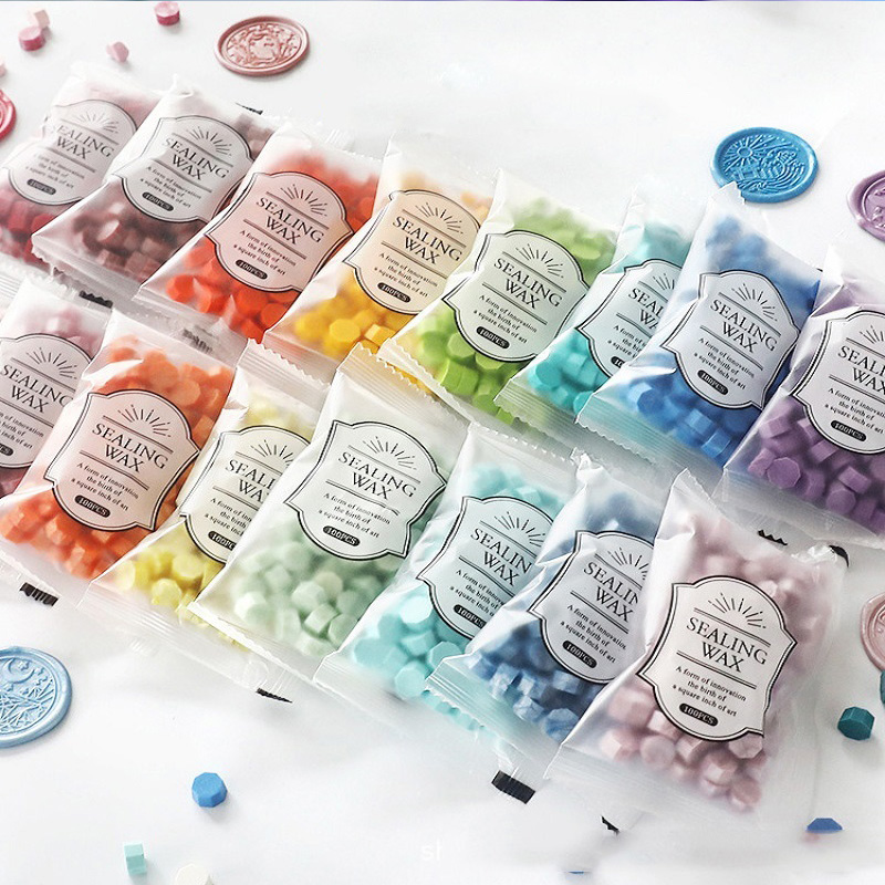 Wax Seal Stamp Kit - 100 Perles de Cire à Cacheter