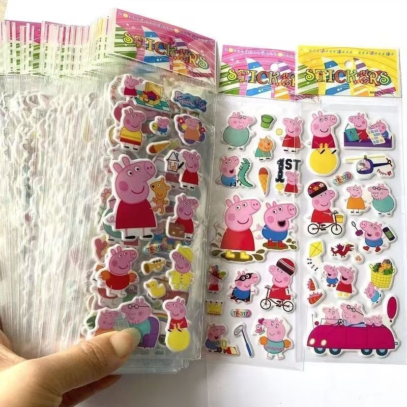 Memo Pad Sticky - Autocollant de dessin animé Peppa Pig,