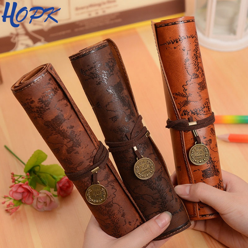 Pen Pouch Roll - Étuis à crayons Vintage rétro avec