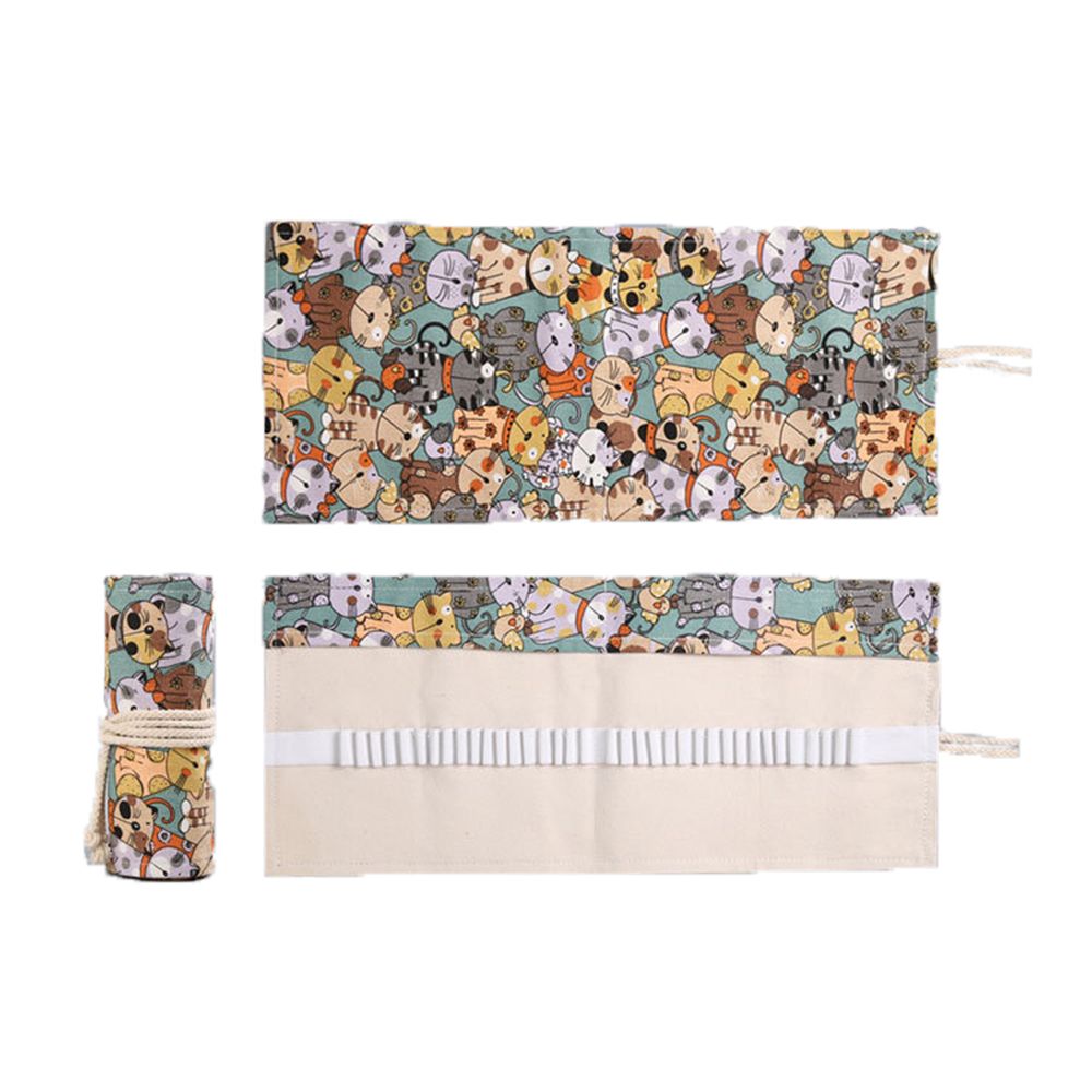 Pen Pouch Roll - Rouleau de chat mignon créatif pour