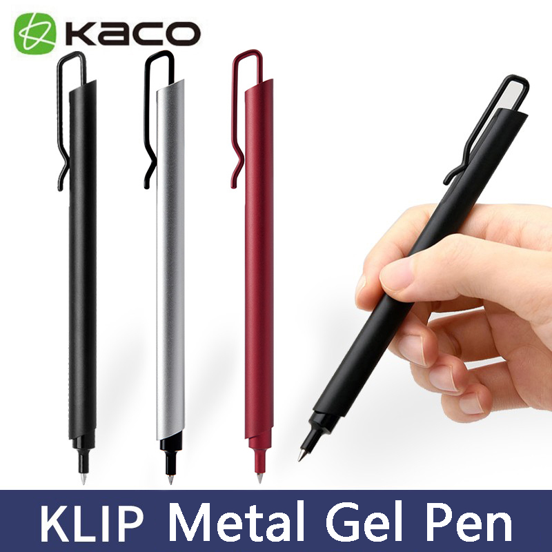 Office Stationery Supply Business - Kprogressif-Stylo gel en métal, 0.5mm, encre