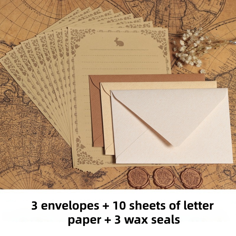 Lot de 16 Enveloppes Vintage e - Wax Seal Stamp Kit avis et prix