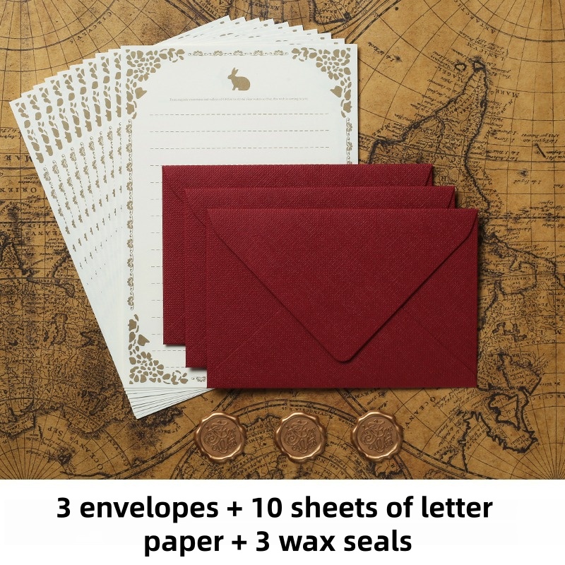 Lot de 16 Enveloppes Vintage e - Wax Seal Stamp Kit avis et prix