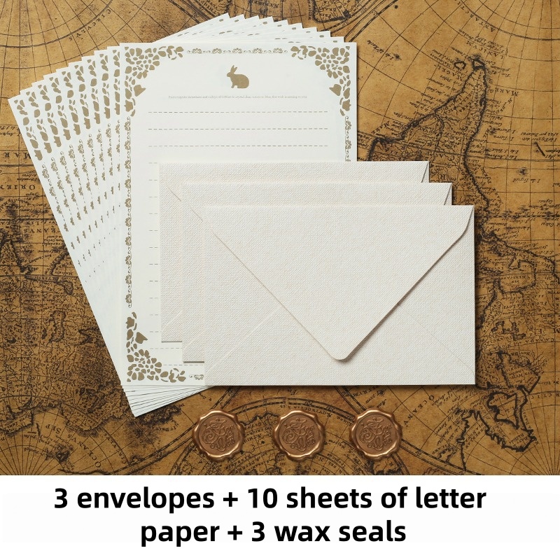 Lot de 16 Enveloppes Vintage e - Wax Seal Stamp Kit avis et prix