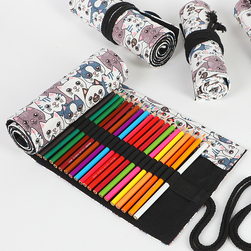 72 fentes école trousse à cray - Pen Pouch Roll avis et prix
