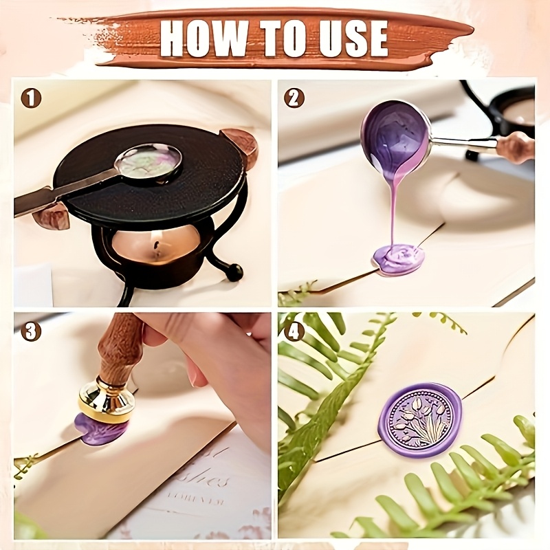 Ensemble de 21 tampons à cire  - Wax Seal Stamp Kit avis et prix